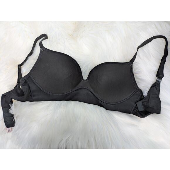 Victoria's Secret Womens Black Lined Wireless Back Closure Demi Bra 36C - Picture 6 of 10